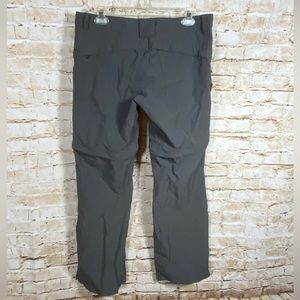 EMS Hiking Pants Shorts Gray Convertable Lightweight Nylon Blend Womens 10R